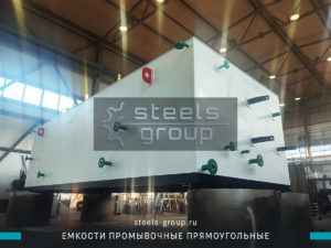 фото прямоугольных емкостей промывочных из низколегированной стали в Берёзовском